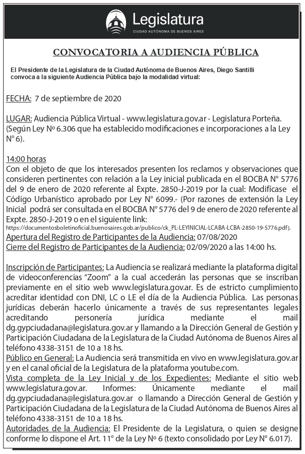 AUDIENCIA PUBLICA 7 DE SEPTIEMBRE
